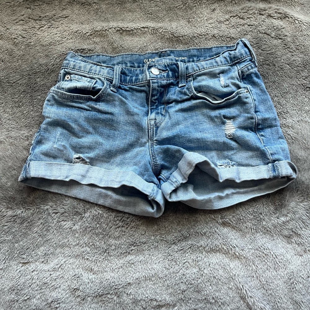 Old Navy Blue Women’s Boyfriend Jean Shorts